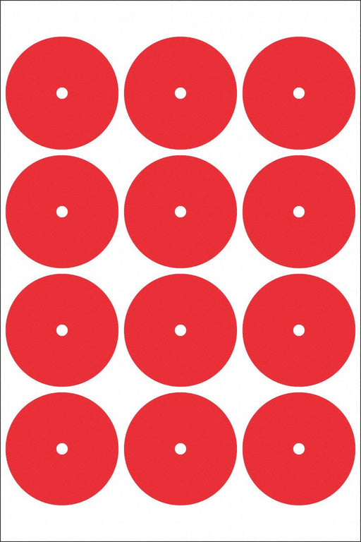 Gauge Marking Labels Red PK12