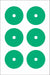 Gauge Marking Labels 3 Dia Green PK6