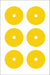 Gauge Marking Labels 3 Dia Yellow PK6