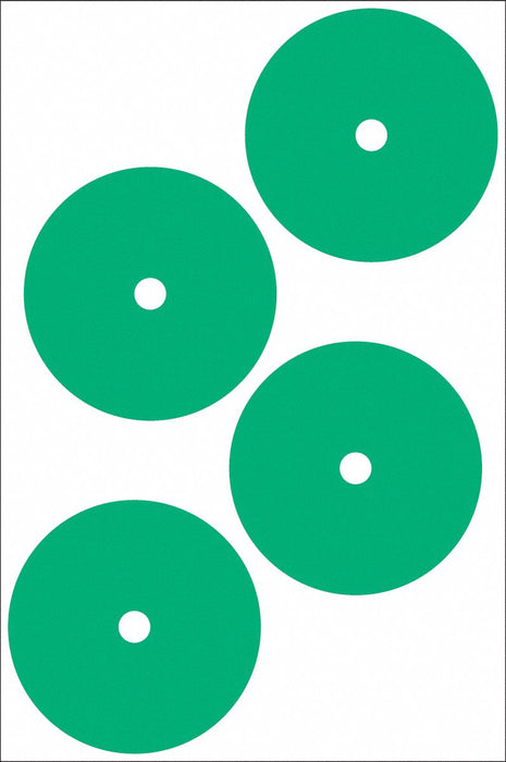 Gauge Marking Labels 4 Dia Green PK4