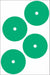 Gauge Marking Labels 4 Dia Green PK4