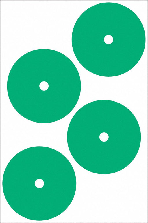 Gauge Marking Labels 4 Dia Green PK4
