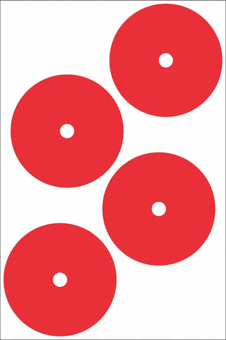 Gauge Marking Labels 4 Dia Red PK4