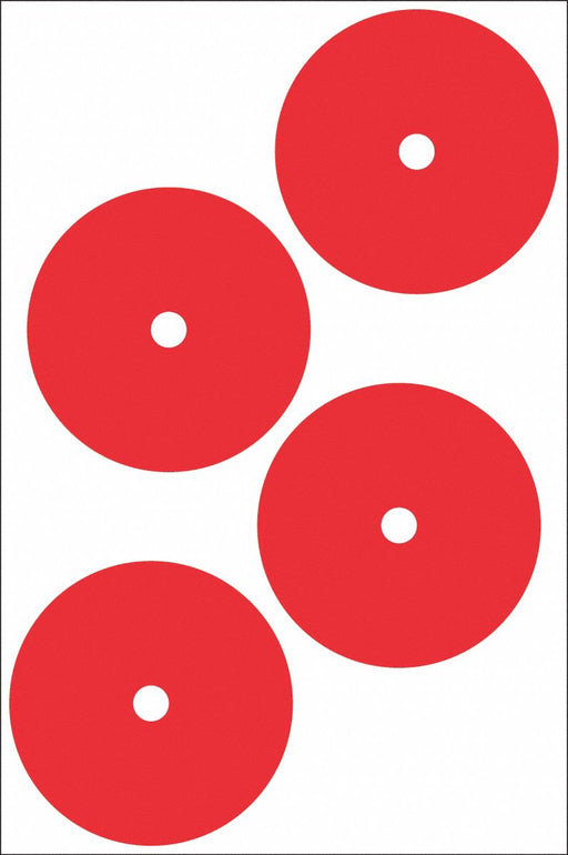 Gauge Marking Labels 4 Dia Red PK4