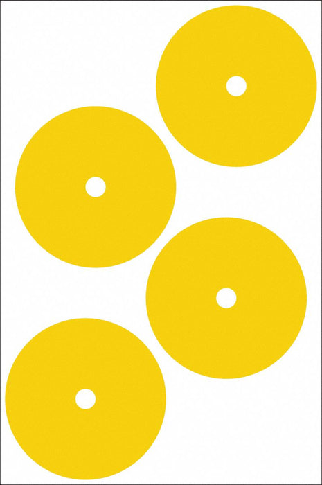 Gauge Marking Labels 4 Dia Yellow PK4