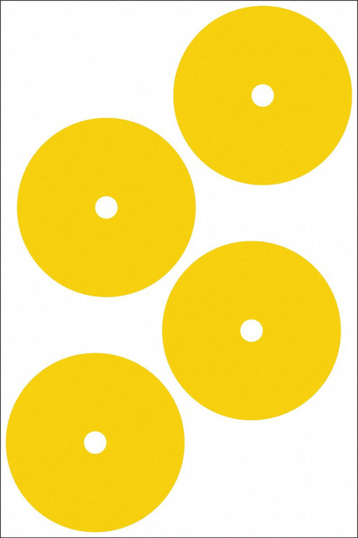 Gauge Marking Labels 4 Dia Yellow PK4