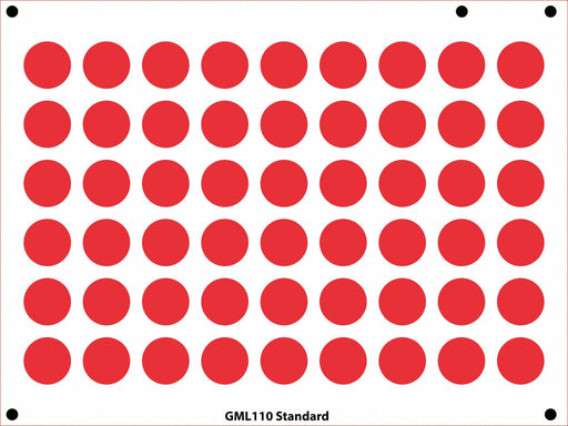 Gauge Marking Labels 1 Dia Red PK54