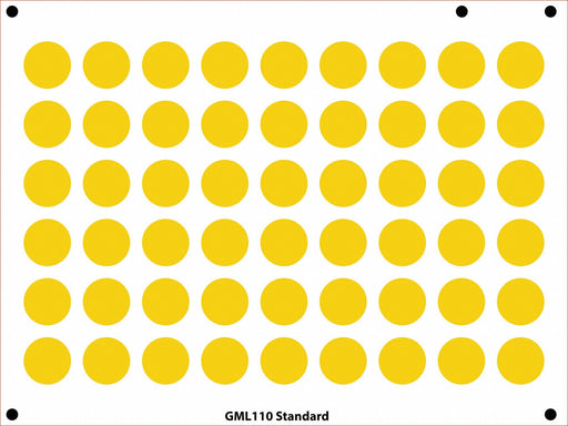 Gauge Marking Labels 1 Dia Yellow PK54