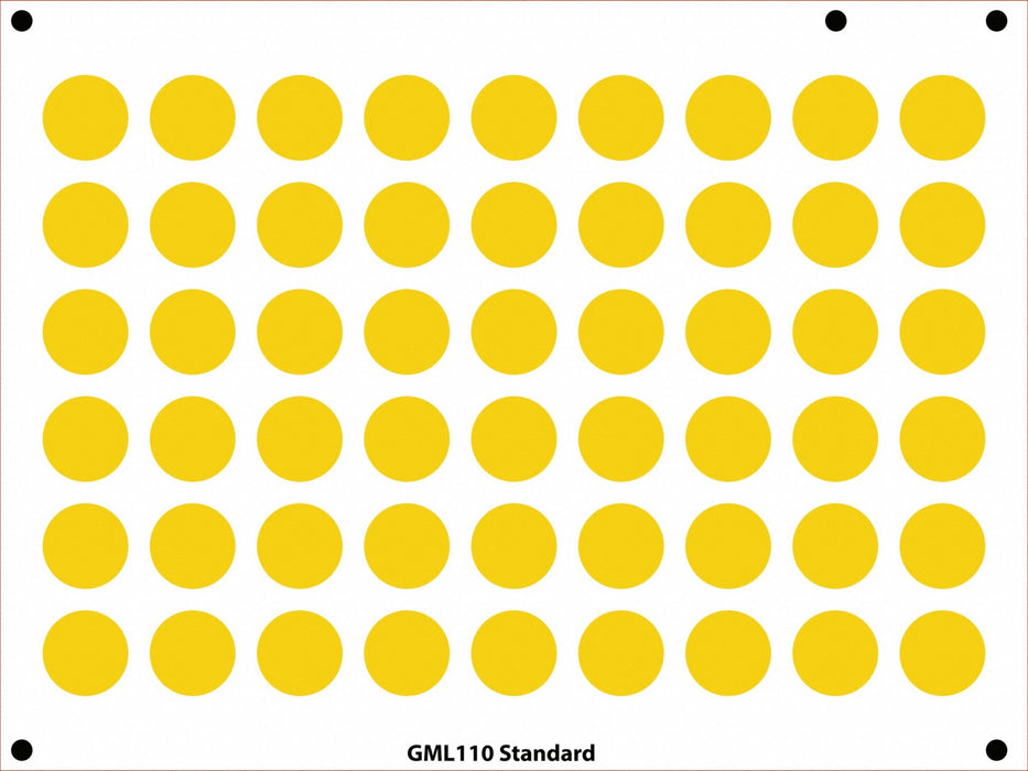 Gauge Marking Labels 1 Dia Yellow PK54