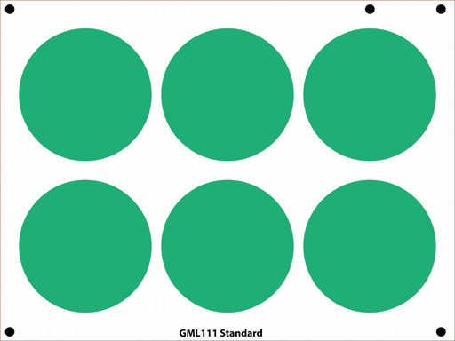 Gauge Marking Labels 3 1/2 Dia Grn PK6