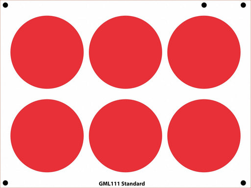 Gauge Marking Labels 3 1/2 Dia Red PK6