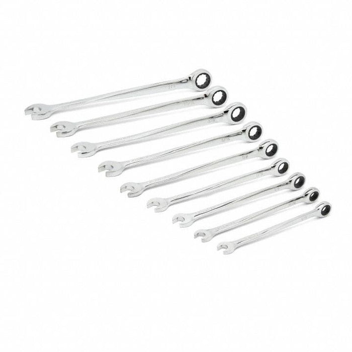 Ratcheting Wrench Set SAE 12 pt. 9pcs