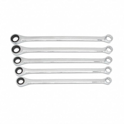 Ratcheting Wrench Set Metric 12 pt. 5pcs