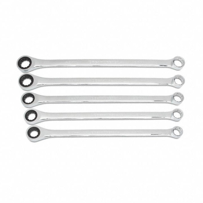 Ratcheting Wrench Set Metric 12 pt. 5pcs