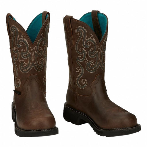 J5154 Western Boot Brown Women s 9 B PR