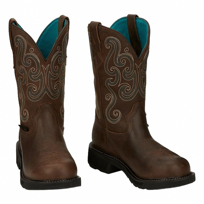 J5154 Western Boot Brown Women s 11 B PR