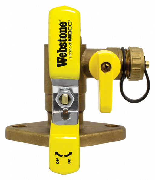 Flange Ball Valve w/Drain 2 In