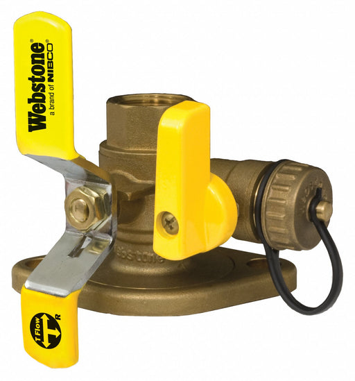 Rotate Flang Ball Vlvw/Drain 1-1/2In