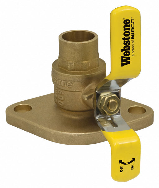 Manual 2-Way Ball Valve Sweat Brass
