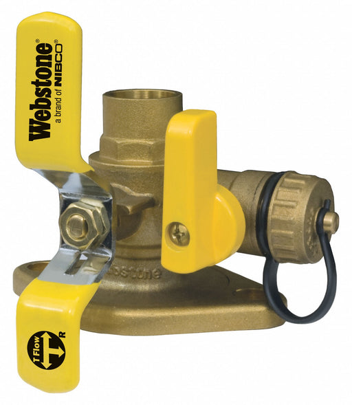 Rotate Flang Ball Vlvw/Drain 1-1/2In