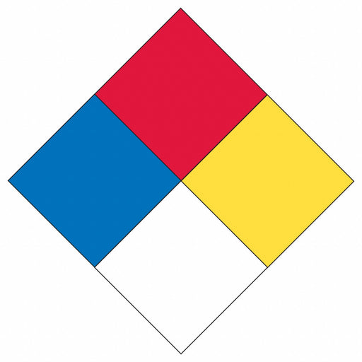NFPA Diamond Label 15inx15in Vinyl
