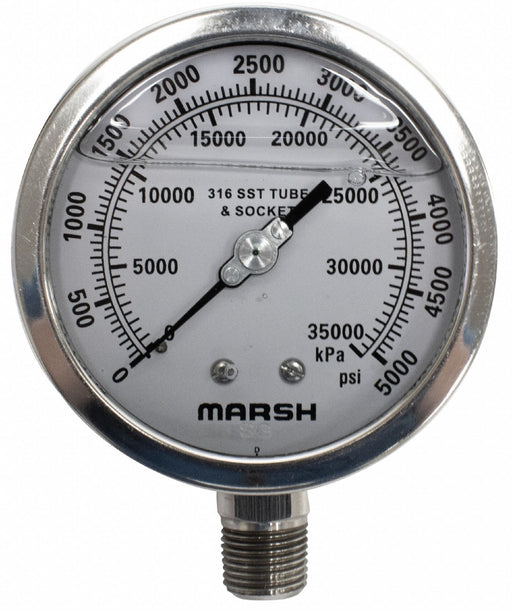 Pressure Gauge 304 Stainless Steel
