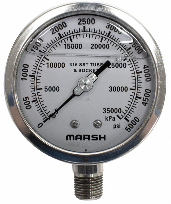 Pressure Gauge 304 Stainless Steel