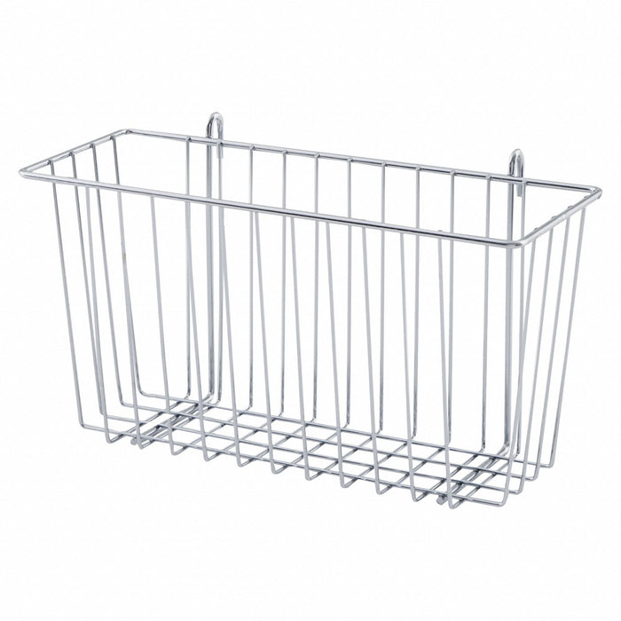 Wire Basket 5inx7inX13 3/8in Silver
