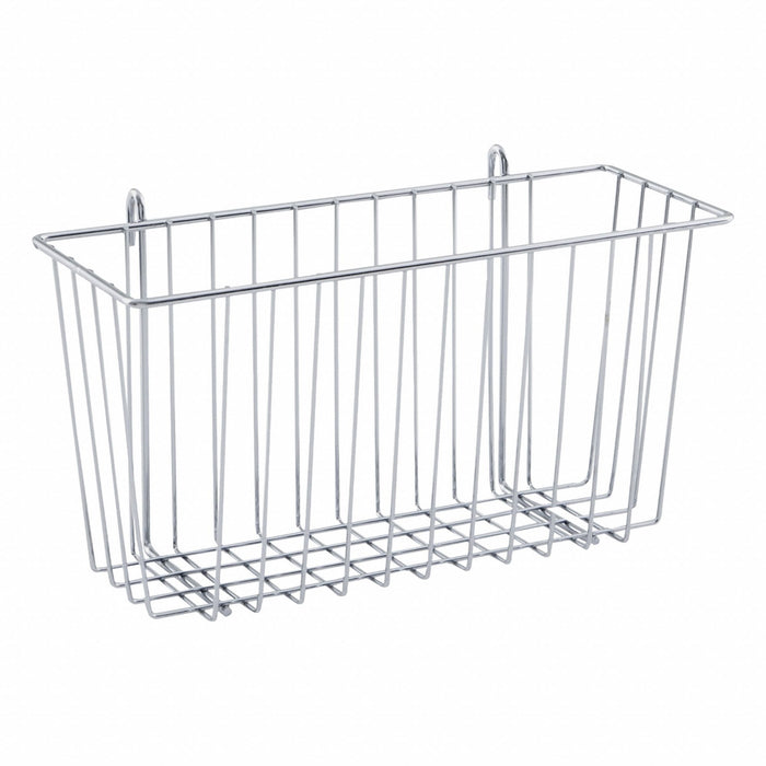 Wire Basket 5inx7inX13 3/8in Silver