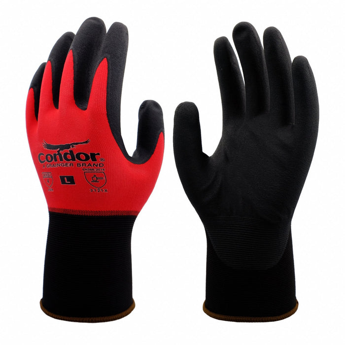 Coated Gloves Nylon Nitrile XL PR