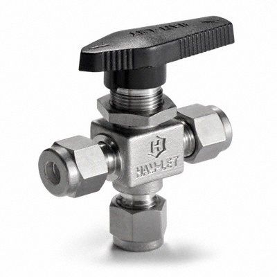 Manual 3-Way Ball Valve 1/4 SS