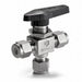 Manual 3-Way Ball Valve 1/4 SS