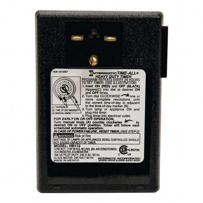 Plug-In Timer 24 hr White