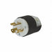 Locking Plug Black/White 15 A 250V Nylon