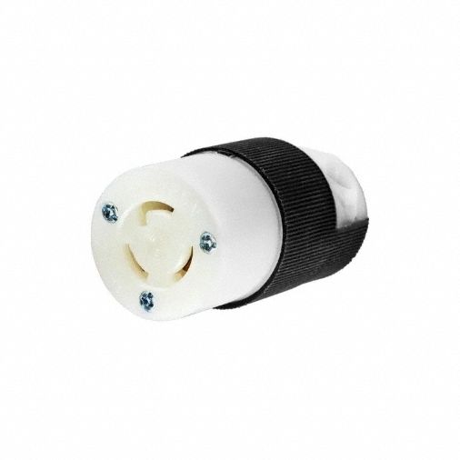 Locking Connector Black/White 15 A 125V