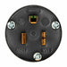 Straight Blade Connector Black 15 A