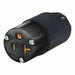 Straight Blade Connector Black 20 A