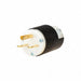 Straight Blade Plug Black/White 15 A