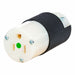Straight Blade Connector Blk/Wht 15 A