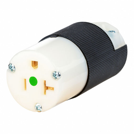 Straight Blade Connector Blk/Wht 20 A