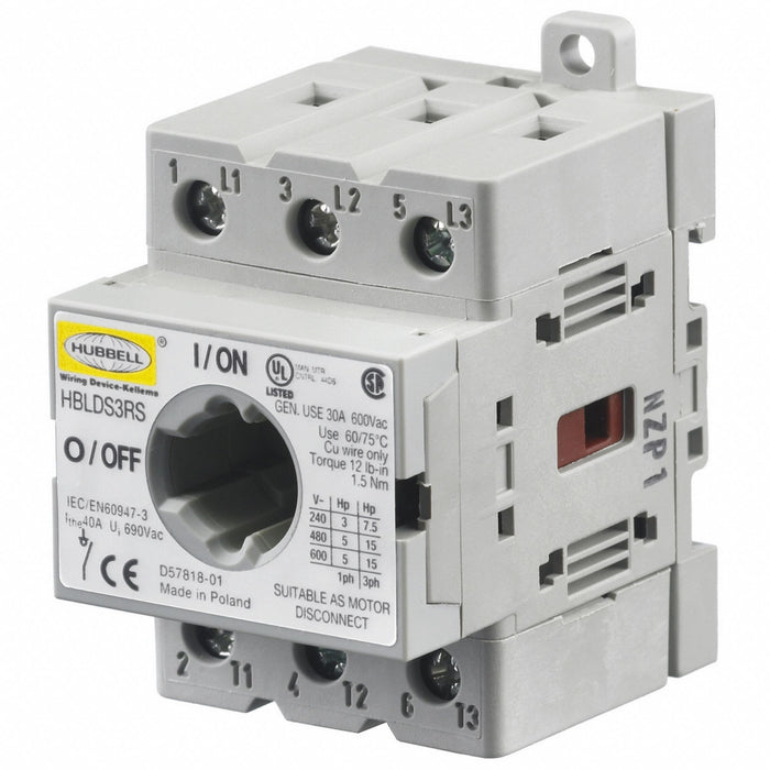 Replacement Switch 30 A 600V AC Red