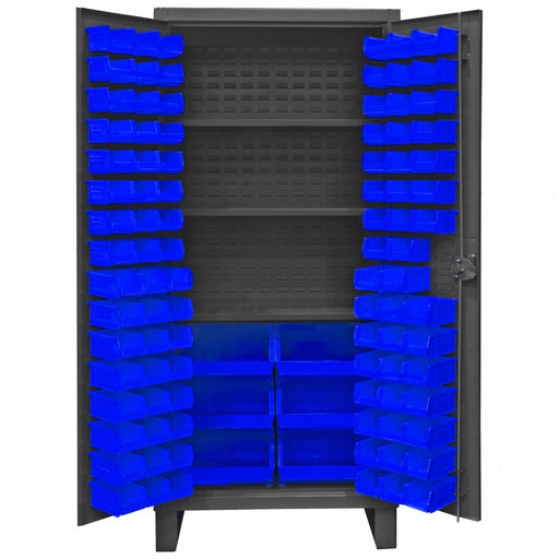 K4922 Bin Cabinet 78 x36 x24 Gray 102BlueBns