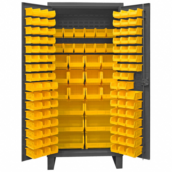 K4903 Bin Cabinet 78 x36 x24 Gray 126YlwBns
