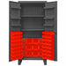 K4920 Bin Cabinet 78 x36 x24 Gray 60RedBns