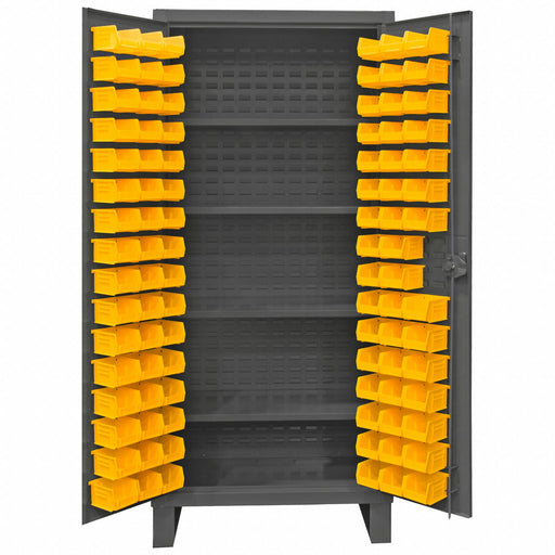 Bin Cabinet 78 x36 x24 Gray 96YlwBns