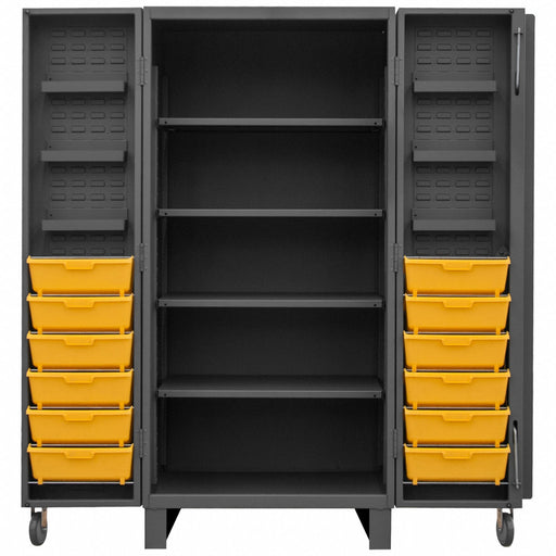 Bin Cabinet 78 x36 x36 Gray 12YlwBns