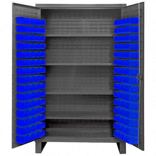 K4923 Bin Cabinet 78 x36 x24 Gray 120BlueBns