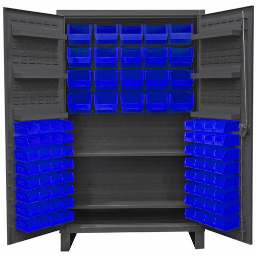 K4927 Bin Cabinet 78 x48 x24 Gray 84BlueBns
