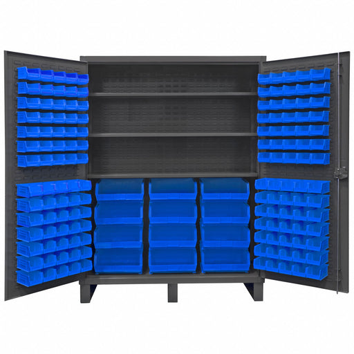 K4929 Bin Cabinet 78 x60 x24 Gray 156BlueBns