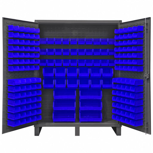 K4905 Bin Cabinet 78 x60 x24 Gray 198BlueBns